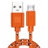 Kabel ładujący USB do Micro USB pomarańczowy