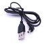 Kabel zasilający 5V DC 3,5 x 1,35 na USB 1 m 2 szt czarny