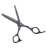 Kadeřnické efilační nůžky z nerezové oceli 16 cm Profesionální nůžky na stříhání vlasů se zoubky Příslušenství pro holiče černá