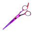 Kadeřnické nůžky z nerezové oceli 17,5 cm Profesionální nůžky Příslušenství pro holiče fialová