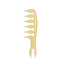 Kadeřnický hřeben Stylingový hřeben na vlasy Hřeben s širokými zuby 16,7 x 4,6 cm žlutá