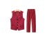 Kamizelka i spodnie chłopięce B1353 czerwony