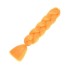 Kanekalonové jednobarevné copánky 60 cm oranžová