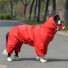 Kapucnis kabát kutyáknak piros