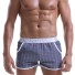 Karierte Herren-Boxershorts A2478 dunkelgrau