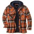 Karierte Herrenjacke orange