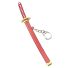 Katana-Schlüsselanhänger mit Etui Katana-Schlüsselanhänger mit Etui Samurai-Schwert-Anhänger 15 cm rot