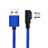 Kątowy magnetyczny kabel USB K580 niebieski