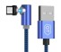 Kątowy magnetyczny kabel USB K649 niebieski