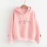 Katzen-Sweatshirt für Damen A13 rosa