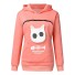 Katzen-Sweatshirt für Damen rosa