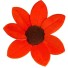 Kinder-Badematte in Form einer Blume J3134 orange