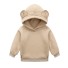 Kinder-Sweatshirt mit Ohren beige