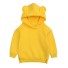 Kinder-Sweatshirt mit Ohren gelb