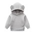 Kinder-Sweatshirt mit Ohren grau