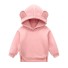 Kinder-Sweatshirt mit Ohren rosa