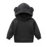 Kinder-Sweatshirt mit Ohren schwarz