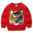 Kinder-Sweatshirt mit Pailletten L585 rot