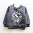 Kinder-Sweatshirt mit Pelzmantel J1859 grau