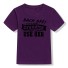 Kinder-T-Shirt B1462 dunkelviolett