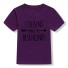 Kinder-T-Shirt B1564 dunkelviolett