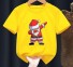 Kinder-T-Shirt mit Weihnachtsmann T2504 gelb