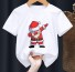 Kinder-T-Shirt mit Weihnachtsmann T2504 weiß