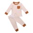 Kinder-T-Shirt und Hose L1484 beige