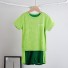 Kinder-T-Shirt und Shorts B1476 hellgrün