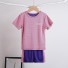 Kinder-T-Shirt und Shorts B1476 lila