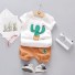 Kinder-T-Shirt und Shorts L1102 H