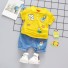 Kinder-T-Shirt und Shorts L1108 gelb