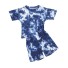 Kinder-T-Shirt und Shorts L1221 dunkelblau