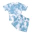 Kinder-T-Shirt und Shorts L1221 hellblau