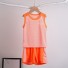 Kinder-Tanktop und Shorts C1108 orange