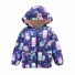 Kinder-Winterjacke mit Aufdruck J1870 blau