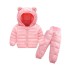 Kinder-Winterjacke und -hose L1704 rosa