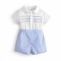 Kinderhemd und Shorts L1662 hellblau