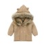 Kinderpullover mit Fell khaki