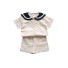 Kindershirt und Shorts L1426 beige