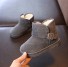 Kinderstiefel mit Schnalle grau