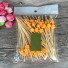 Klammern mit Blumen 100 Stk orange