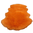 Koberec z umělé kožešiny 60x120 cm oranžová