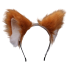 Kočičí uši na čelence Plyšové kočičí uši na čelence Doplněk na cosplay Dívčí čelenky na halloween 3