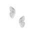 Kolczyki damskie skrzydła motyla srebrny
