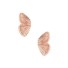 Kolczyki damskie skrzydła motyla stary różowy