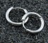 Kolczyki męskie w kształcie mini pierścionka J2161 srebrny