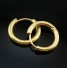 Kolczyki męskie w kształcie mini pierścionka J2161 złoto