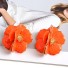 Kolczyki wiszące kwiatowe damskie G1418 pomarańczowy