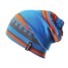 Kolorowa czapka męska J2587 niebieski